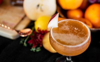 Bourbon Spiced Pear Cocktail